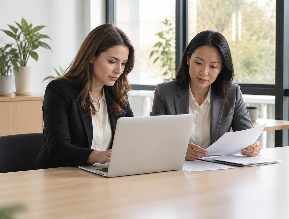 A virtual assistant team organising property business operations